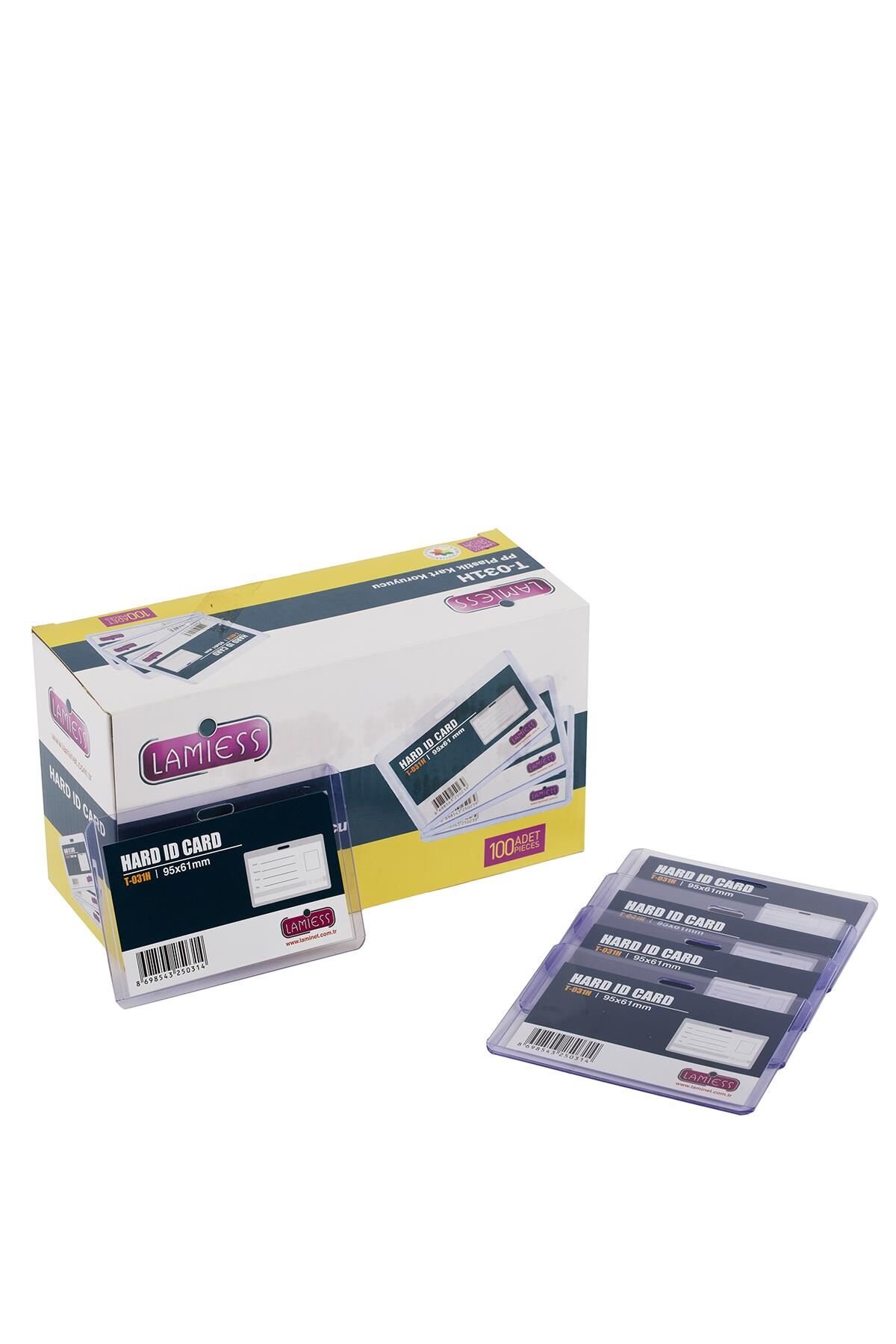 Lamiess  T-031 H Yatay Pp Plastik Kart Koruyucu 100'Lü