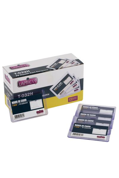 Lamiess  T-032 H Yatay Pp Plastik Kart Koruyucu 100'Lü