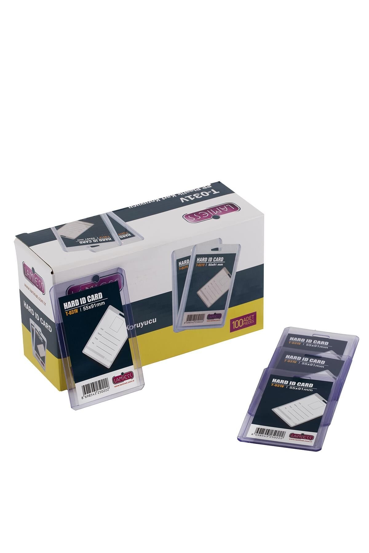 Lamiess  T-032 V  Dikey Pp Plastik Kart Koruyucu 100'Lü