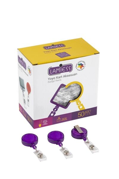 Lamiess Lms 351 Yuvarlak Yoyo Mor  50'Li