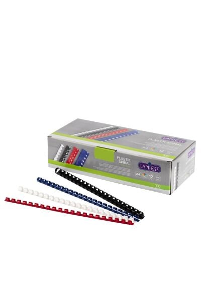 Lamiess 25 Mm Plastik Spiral Beyaz 50'Li