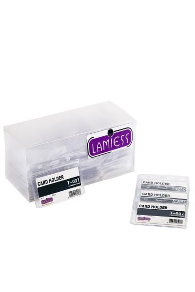 Lamiess  T-037 H Yatay Kilitli Kart Poşeti 100'Lü