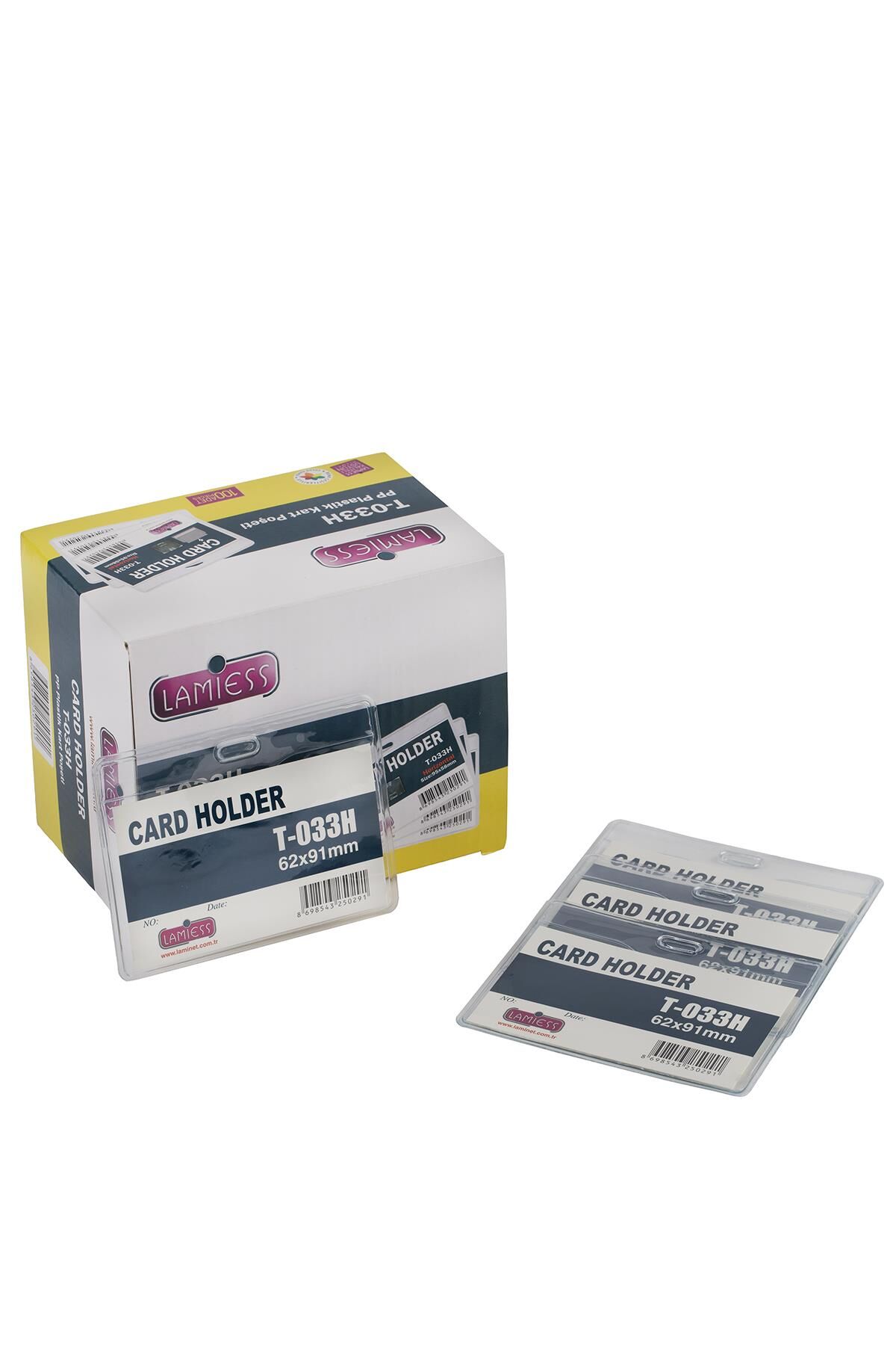 Lamiess  T-033 H Yatay Plastik Kart Poşeti 100'Lü