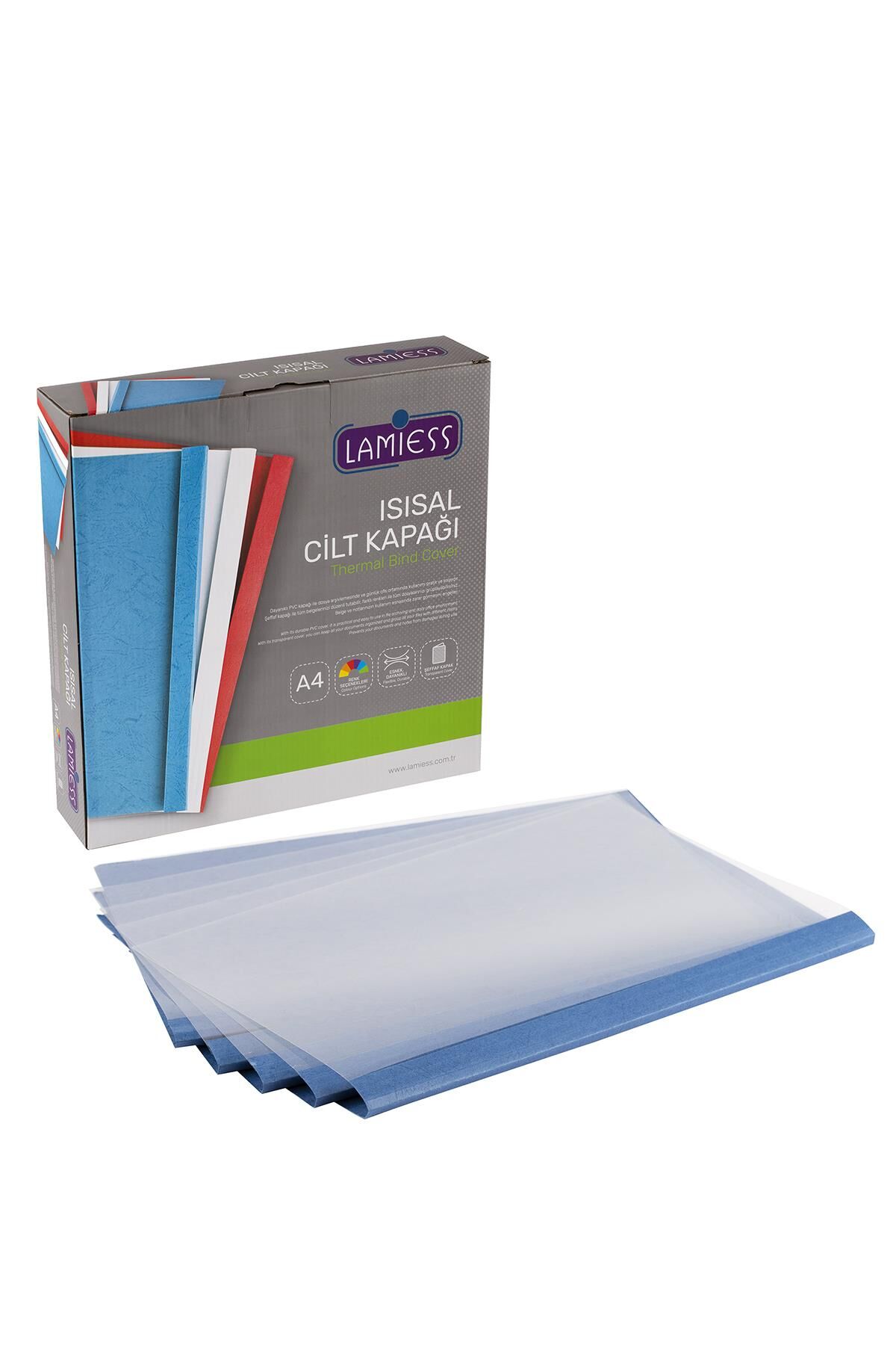 Lamiess 24 Mm Isısal Cilt Kapağı Mavi 50 'Li