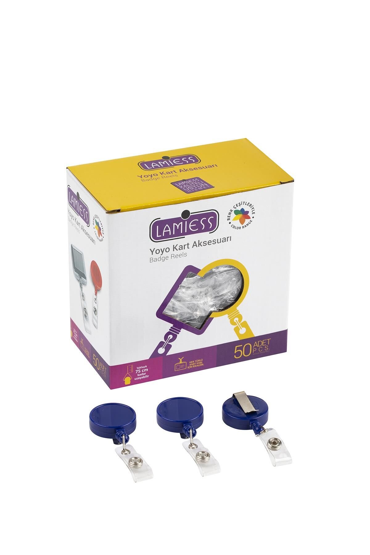Lamiess Lms 328 Yuvarlak Büyük Yoyo Lacivert  50'Li