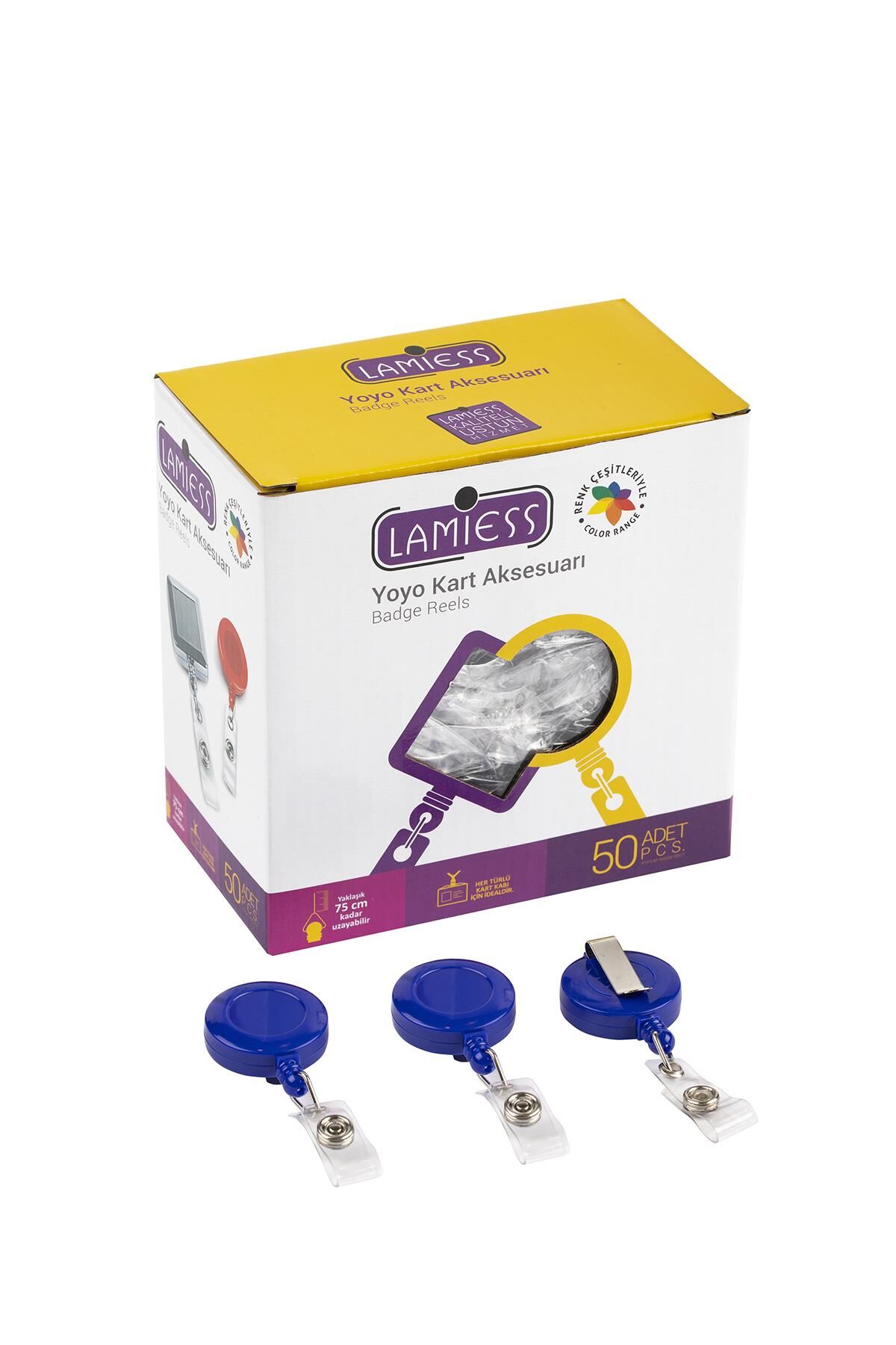 Lamiess Lms 351 Yuvarlak Yoyo Mavi  50'Li