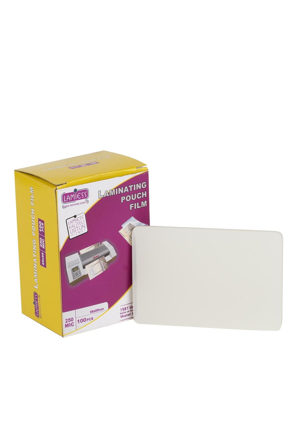 Lamiess  65 X 95 Mm 250 Mıc.Polyester Laminasyon Filmi 200 'Lü