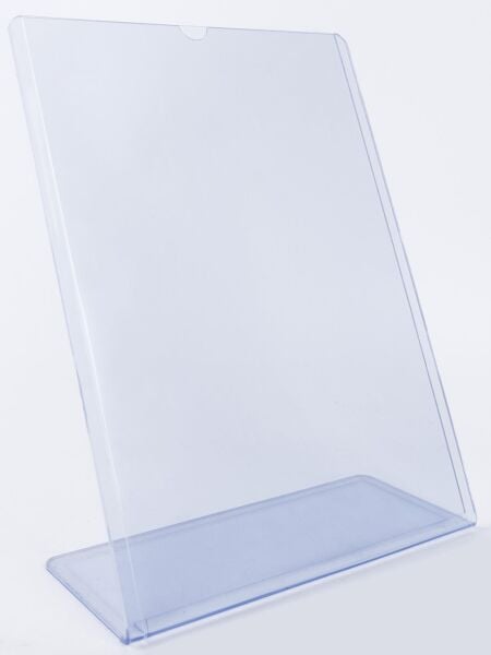 LAMİESS K-6270 PVC A-4 MASA ÜSTÜ REKLAM PANOSU DİKEY