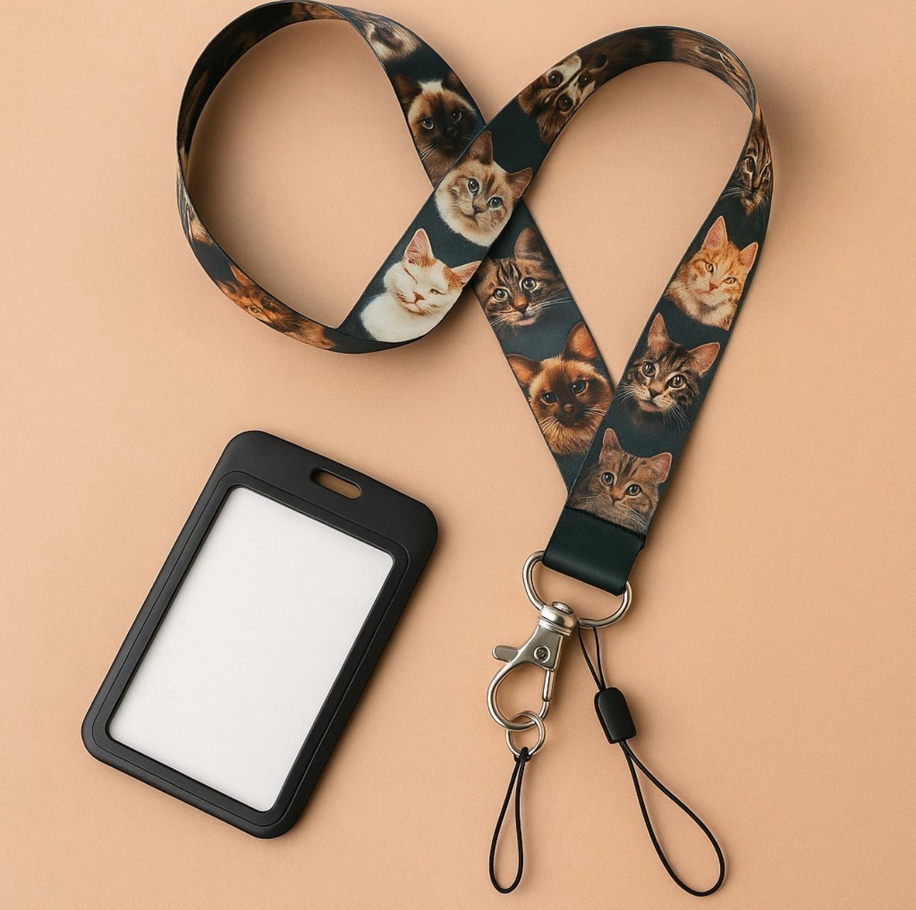 Desenli İp & Kart Kabı