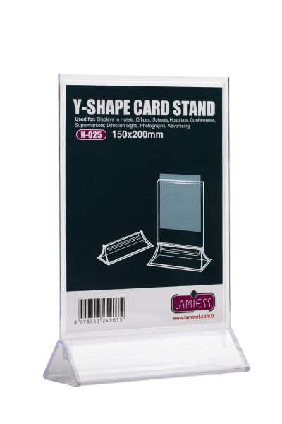 Lamiess K-025 Masaüstü Reklam Panosu Dikey 3 'Lü