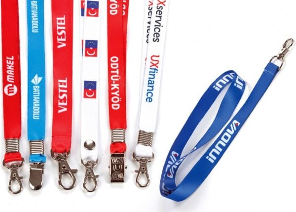 Baskılı Boyun Askı İpi Özel Üretim 2 cm